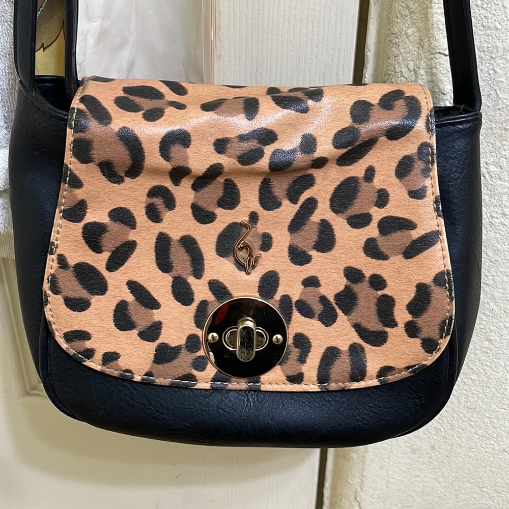 Baby Phat leopard print crossbody bag